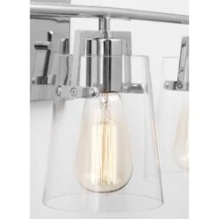 Drew & Jonathan Crofton 24 Inch 3 Light Bath Vanity Light By Visual Comfort Studio Collection -Light Bulbs Sales Store Visual Comfort Studio Collection FS DJV1033CH D1
