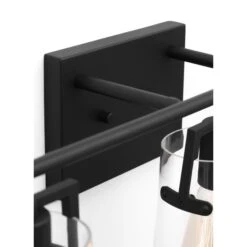 Drew & Jonathan Crofton 24 Inch 3 Light Bath Vanity Light By Visual Comfort Studio Collection -Light Bulbs Sales Store Visual Comfort Studio Collection FS DJV1033MBK D2