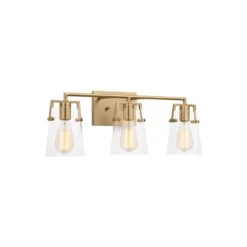 Drew & Jonathan Crofton 24 Inch 3 Light Bath Vanity Light By Visual Comfort Studio Collection -Light Bulbs Sales Store Visual Comfort Studio Collection FS DJV1033SB 3Q