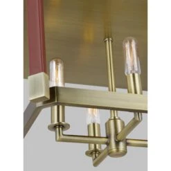 Lauren Ralph Lauren Hadley 14 Inch 4 Light Flush Mount By Visual Comfort Studio Collection -Light Bulbs Sales Store Visual Comfort Studio Collection FS LF1034TWB DET2