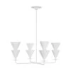 Christiane Lemieux Cornet 36 Inch 4 Light Chandelier By Visual Comfort Studio Collection -Light Bulbs Sales Store Visual Comfort Studio Collection FS LXC1084CPST