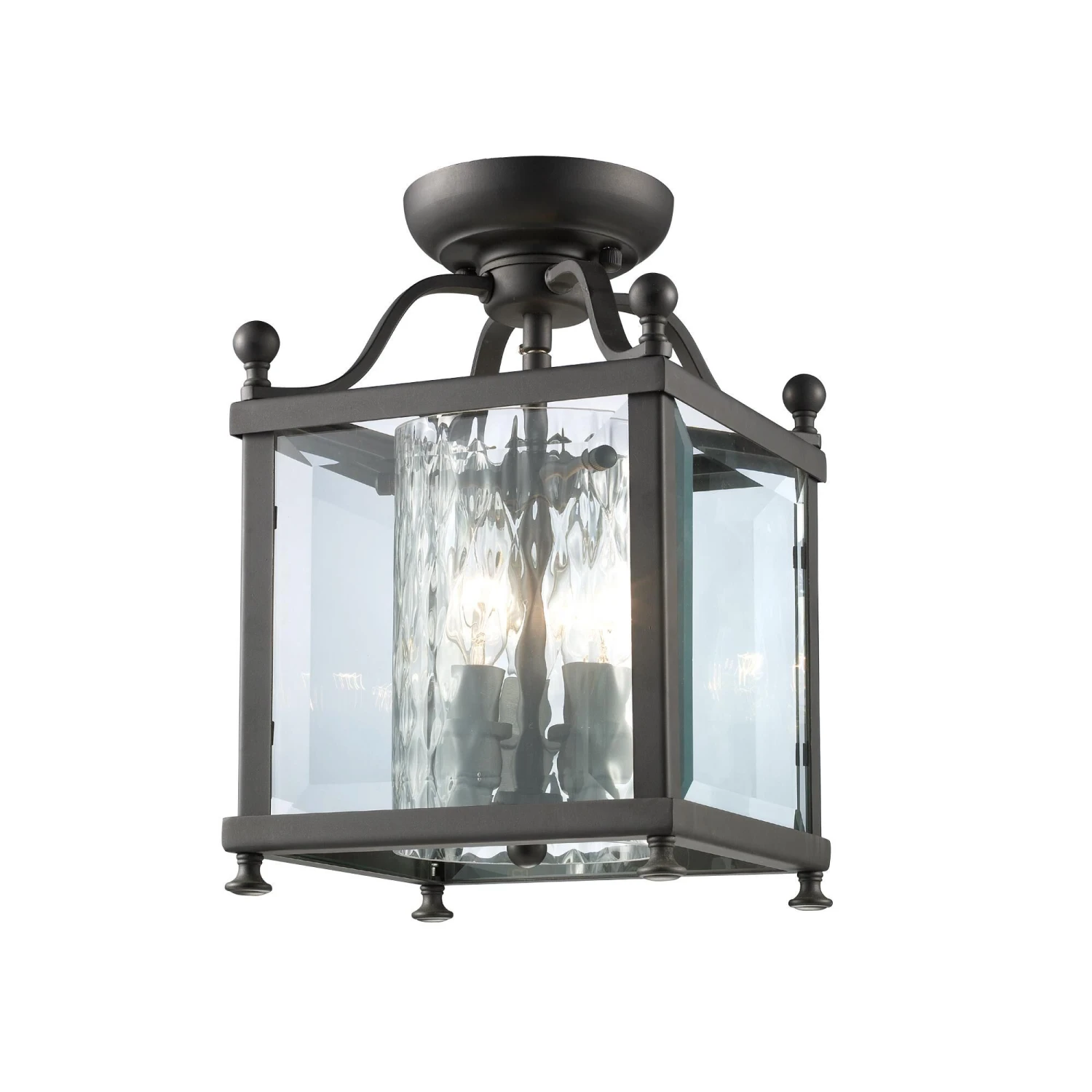 Fairview 8 Inch 3 Light Semi Flush Mount By Z-Lite 4 Fairview 8 Inch 3 Light Semi Flush Mount By Z-Lite - Image 2